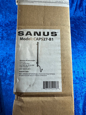 NEW! Sanus CAPS27-B1 Rack Mounted Vertical Power Strip Black Including Hardware
