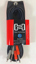 Load image into Gallery viewer, NEW! Hosa CPR-203 Stereo Interconnect Dual Cable 1/4" TS Male to RCA Male 3M