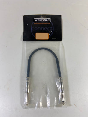 NEW! Whirlwind ZC01 - Cable - Instrument, Z Series, Contoured Metal Ends 1'