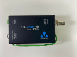 NEW! Veracity VHW-HWPO HIGHWIRE Ethernet over coax w/ PoE out Long Range