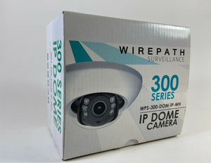 MINT! Wirepath Surveillance IP Dome Camera WPS-300-DOM-IP-WH 1MP 720P HD