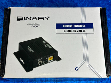 NEW! Binary B-500-RX-230-IR HDMI Extender Receiver With Power Supply