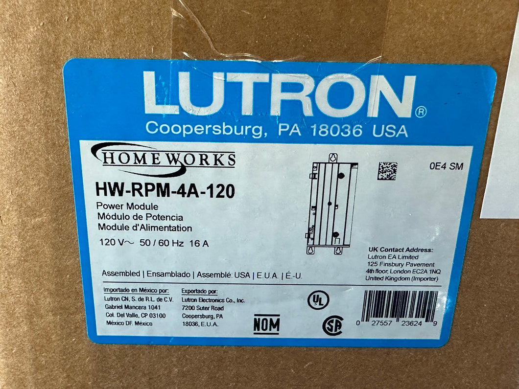 MINT! Lutron HW-RPM-4A-120 Homeworks Adaptive Phase Dimming Module