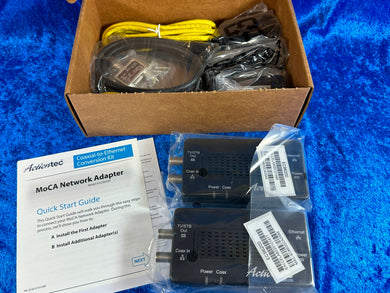 NEW! ActionTec Bonded MoCA 2.0 Network Adapter Coax Adapter Twin Pk Screenbeam