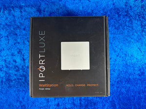 NEW! LaunchPort 71005 IPortLuxe WallStation White Sleek Design