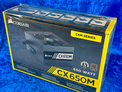 NEW! Corsair CX650M 650 Watt Modular Power Supply Efficient PSU Modular