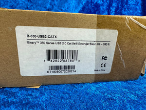 NEW! Binary B-350-USB2-CATX 350 Series USB 2.0 Cat5e/6 Extender Balun Kit