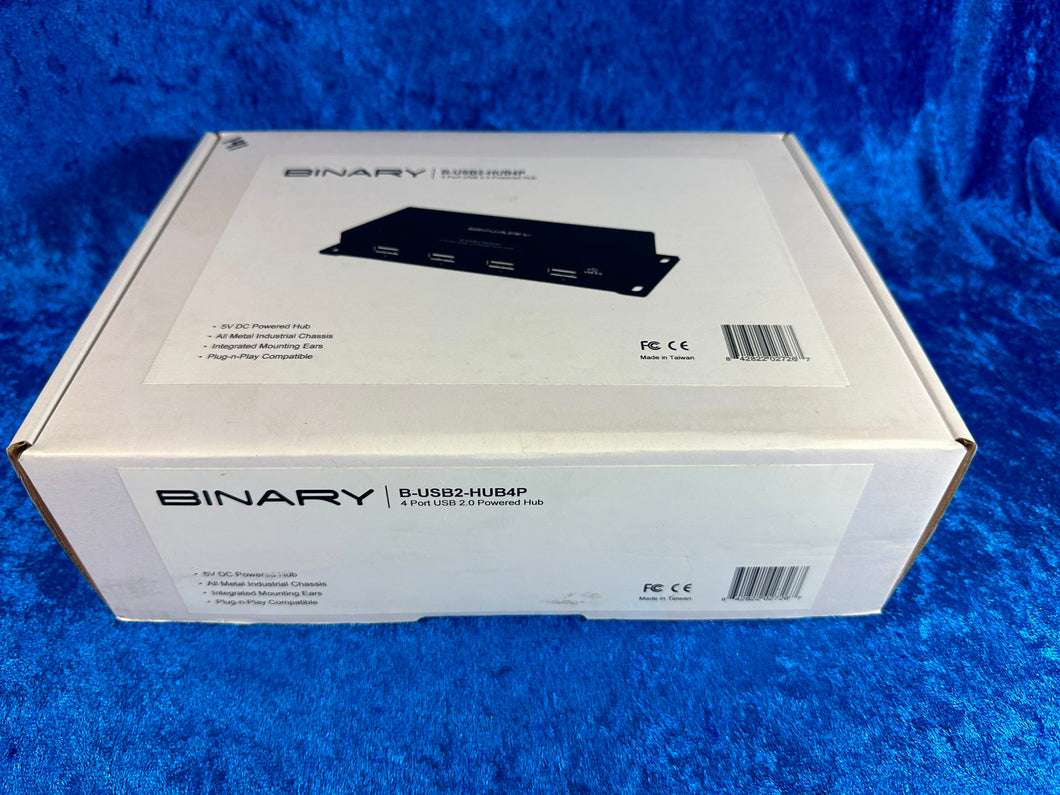 NEW! Binary B-USB2-HUB4P Reliable 4-Port USB 2.0 Powered Hub Expanded