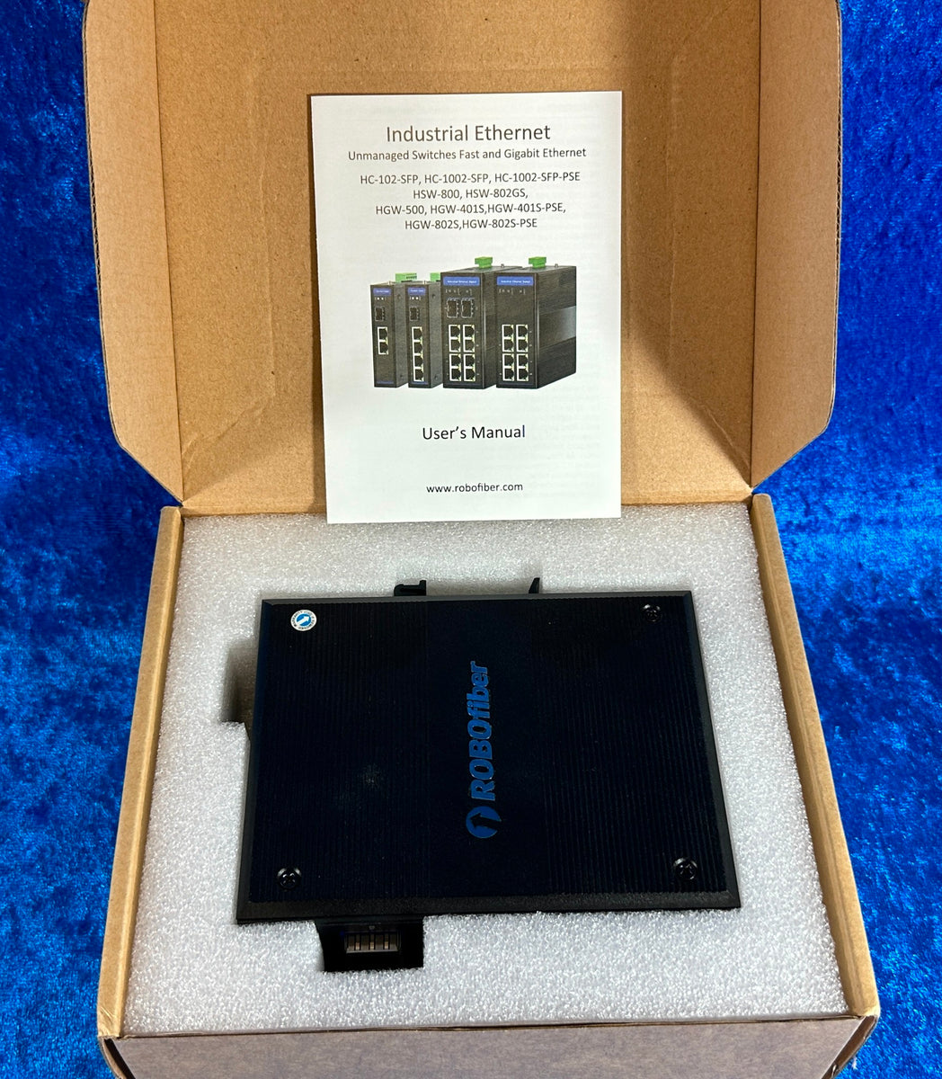 NEW! Robofiber HGW-802S-PSE 8x RJ45 2x SFP Ports Gigabit Ethernet PoE ...