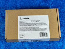 Load image into Gallery viewer, NEW! Belkin B2B165BT Ethernet Power Adapter With Lightning Connector