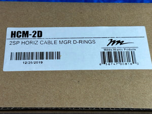 NEW! Middle Atlantic HCM-2D D-Ring Horizontal Cable Manager 2U