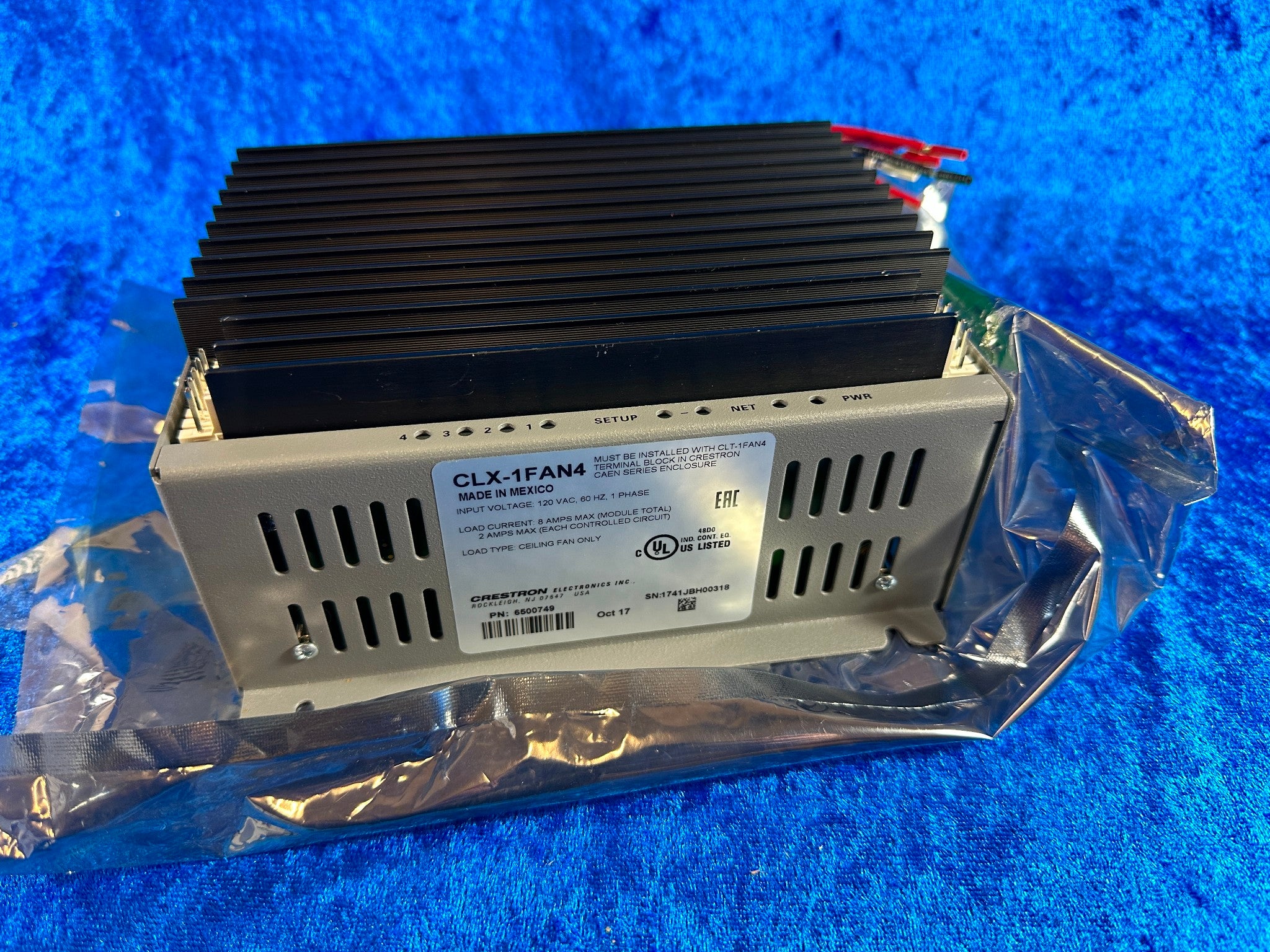 NEW! Crestron CLX-1FAN4 Lighting Module Smart Home Lighting – Custom ...