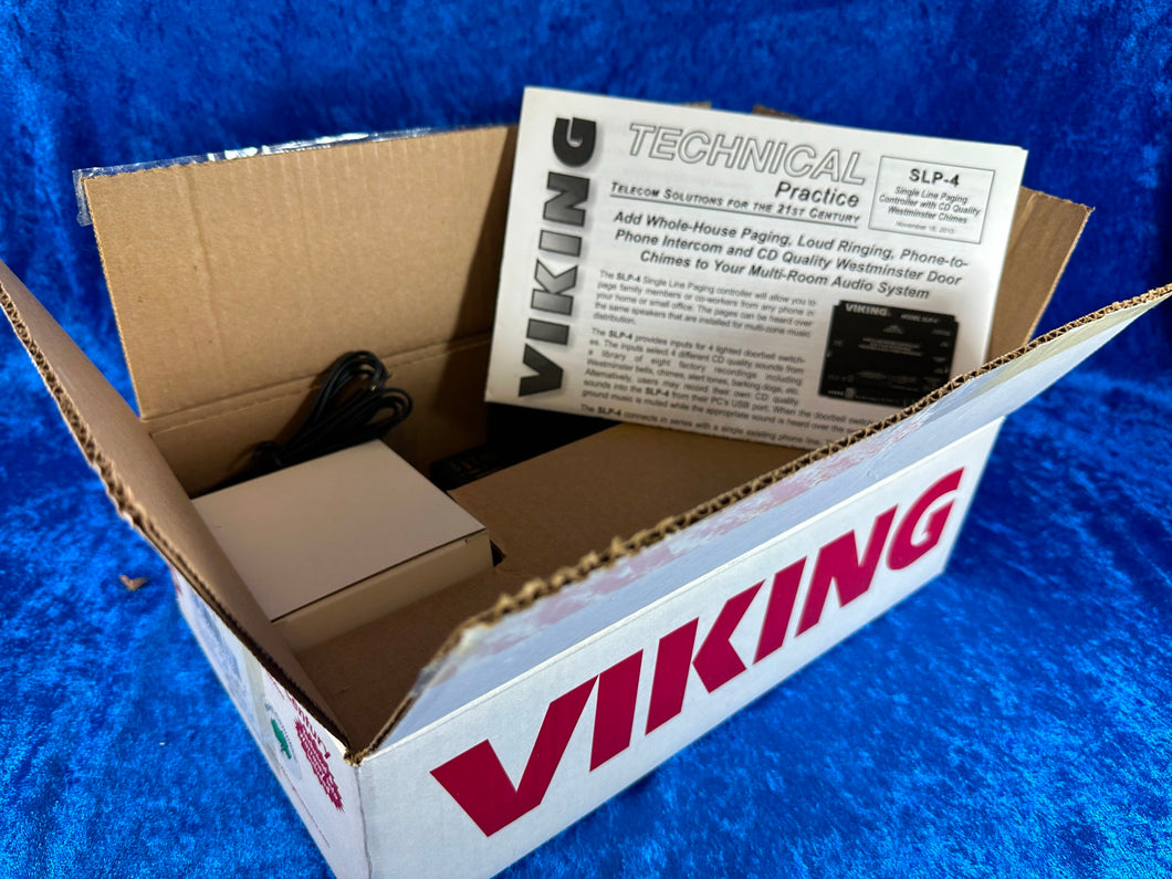 NEW! Viking SLP4 Single Line Paging Controller with Four Audio Chimes
