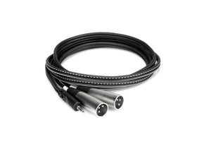NEW! Hosa 9.9' (3m) 1/8" TRS to Dual XLR Male Stereo Breakout Cable CYX-403M