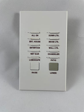 MINT! Lutron Homeworks HWV-KP10 10 Button Lighting Keypad