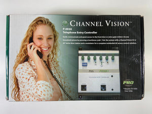 New! Channel Vision Telephone Entry Controller P0920 Front Door Intercoms Black