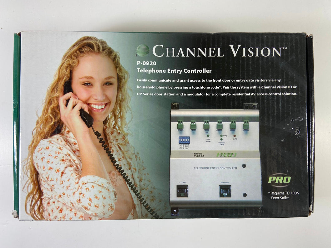 New! Channel Vision Telephone Entry Controller P0920 Front Door Intercom Silver