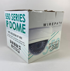 NEW! WirePath Surveillance WPS-550-DOM-IP-WH 720p Outdoor IP Camera Color Beige