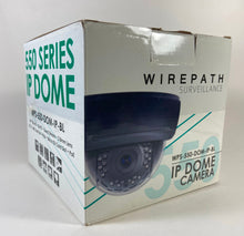 Load image into Gallery viewer, NEW! WirePath Surveillance WPS-550-DOM-IP-BL 720p Outdoor IP Camera Black