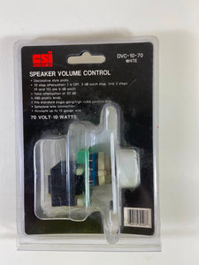 NEW! CSI / Speco DVC-10-70 10 Watts 70 Volt White Speaker Volume Control
