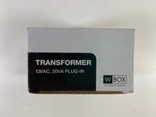 Load image into Gallery viewer, NEW! WBox Technologies 0E / OE-PPS1220 Plug-In Class 2 Transformer 12VAC 20VA