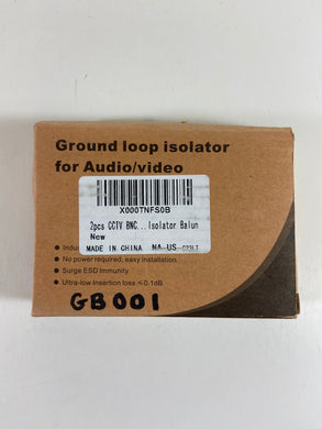 NEW! Uxcell GB001 Analog CCTV BNC Video Ground Loop Isolator W/ Balun 2 In Box