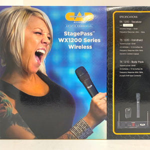 NEW! CAD Audio StagePass WX1210LAV Wireless Microphone System