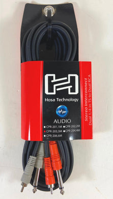 NEW! Hosa CPR-203 Stereo Interconnect Dual Cable 1/4
