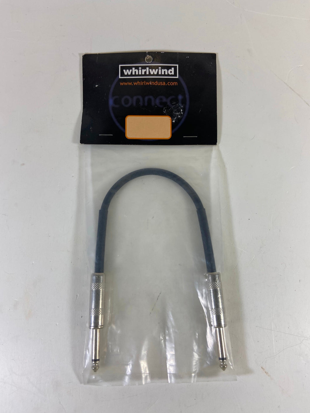 NEW! Whirlwind ZC01 - Cable - Instrument, Z Series, Contoured Metal Ends 1'