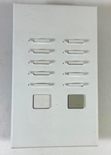 Load image into Gallery viewer, Lutron Homeworks HWV-KP10 10 Button Lighting Keypad w/Blank Coverplate